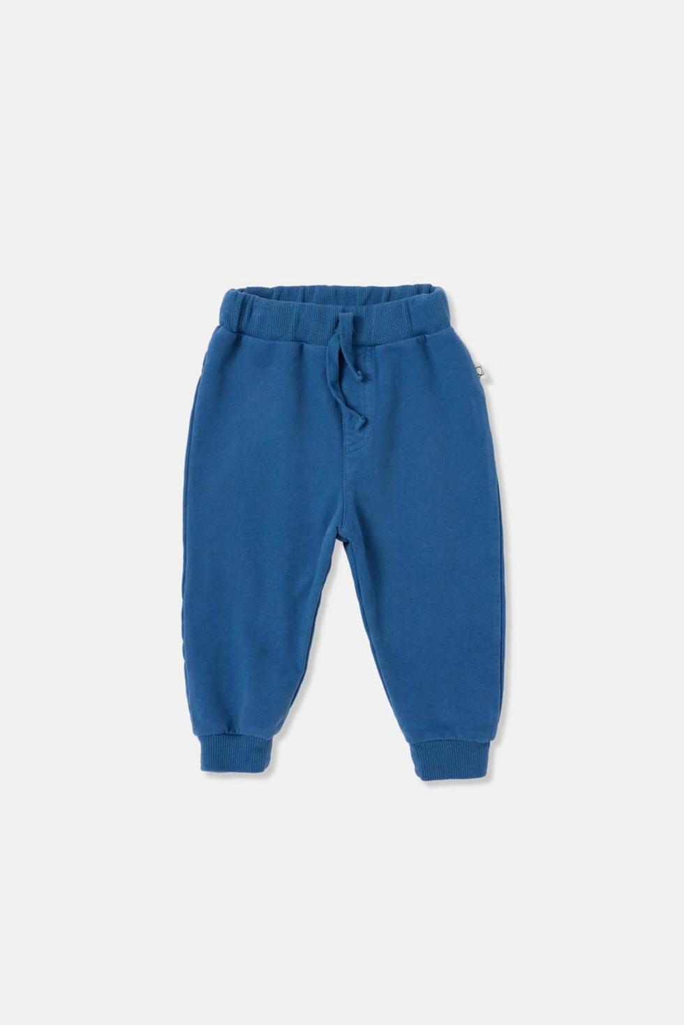 Soft fleece baby pants - Blue