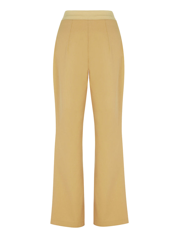 Ribbed Pants - Camel