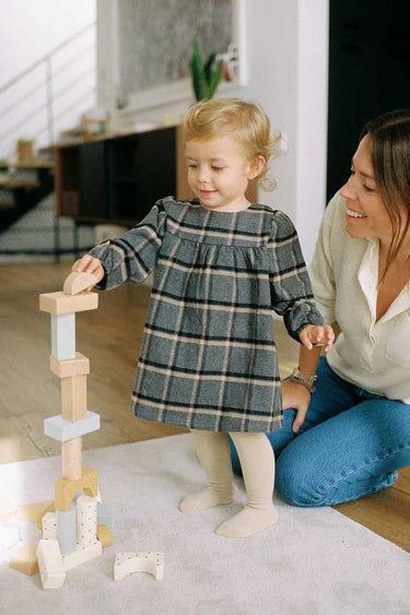 Plaid Flannel Baby Dress - Unique Dresses + Skirts My Little Cozmo 