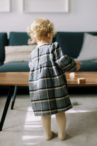 Plaid Flannel Baby Dress - Unique Dresses + Skirts My Little Cozmo 