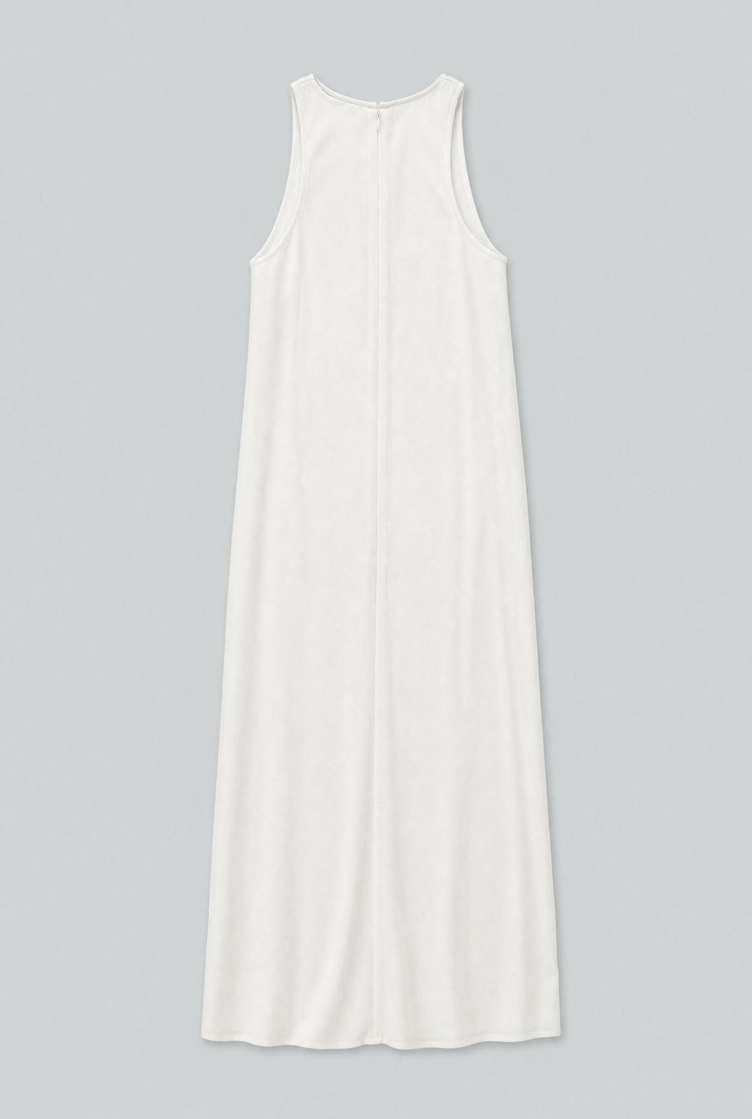Scoop-Neck Sablé Dress - Macadamia
