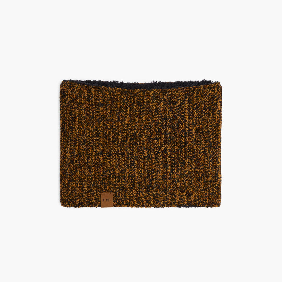 Tweed Neck Warmer - Melange Amber & Black