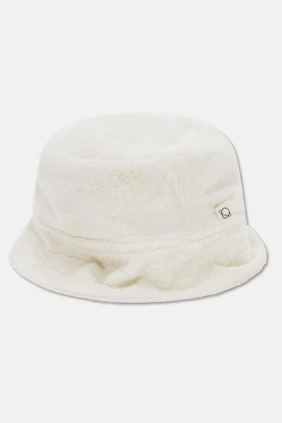 Toweling bucket hat - Ivory