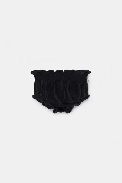 Velour baby bloomers - Dark grey
