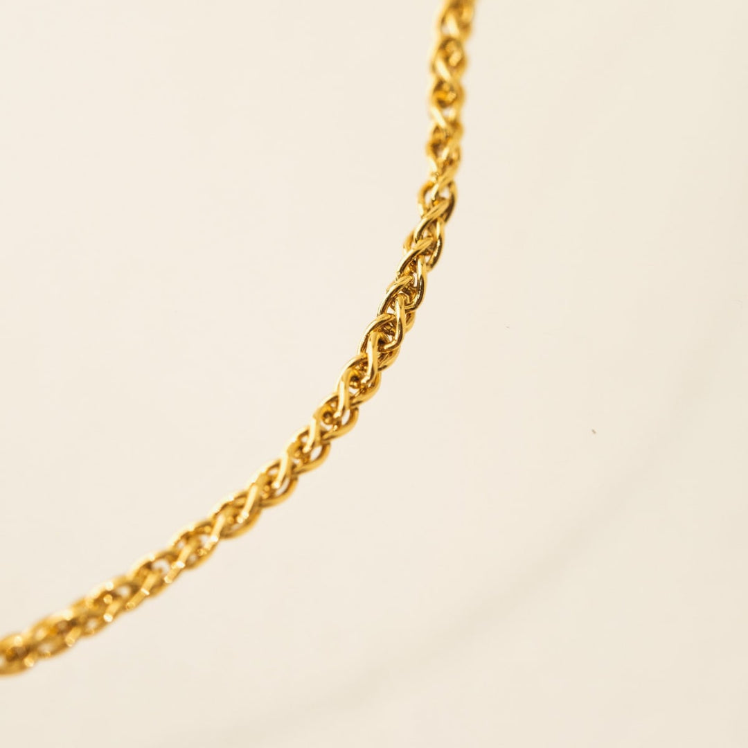Wheat Chain Necklace - Gold