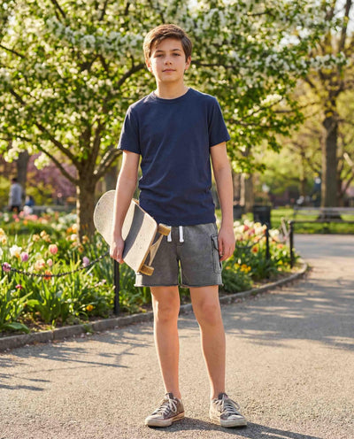 Raw Edge Cargo Short - Charcoal