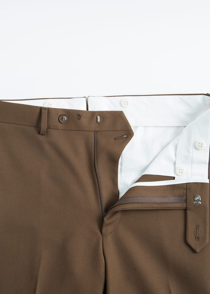 Wool Twill James Dress Trouser - Mink