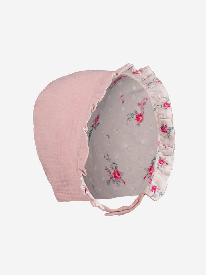 Lupin Organic Reversible Bonnet - Sandy Pink