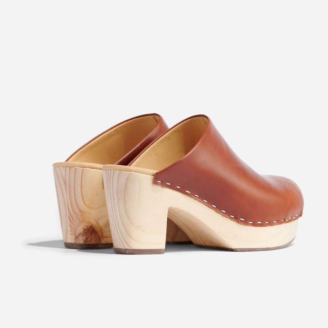 All-Day Heeled Clog - Brandy