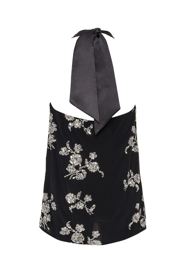 Embroidered Top - Black