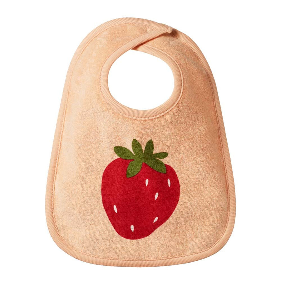 Reversible Bib - Strawberry Fields Accessories Nature Baby 