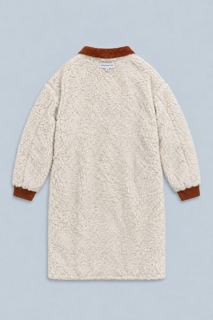 Reversible Teddy Coat - Camel