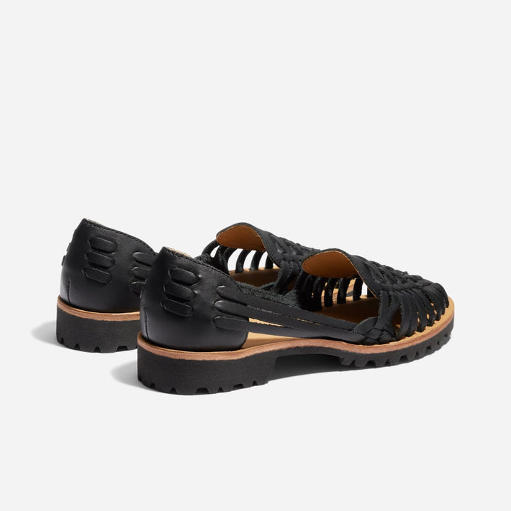 Women's Huarache Lug Sandal - Black