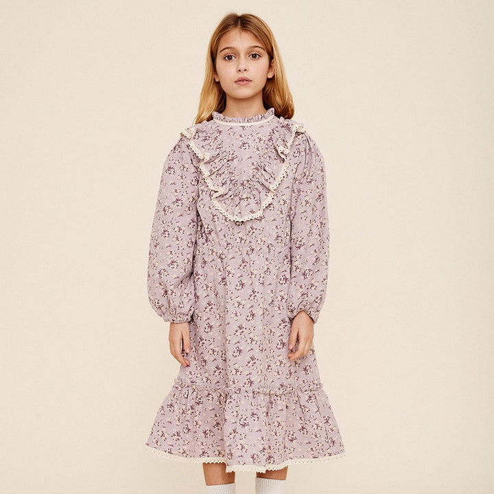 Ria Flower Dress - Lilac Floral Dresses + Skirts Liilu