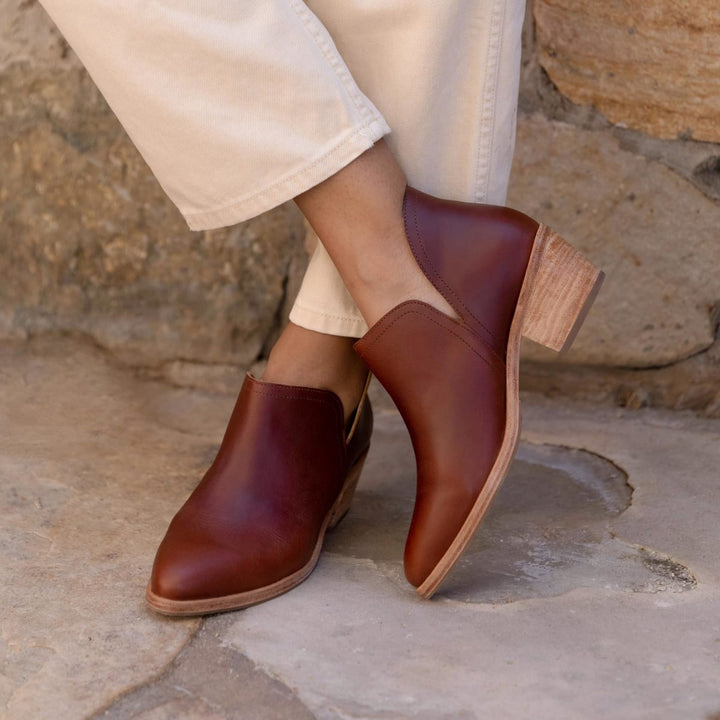 Classic Ankle Bootie - Brandy