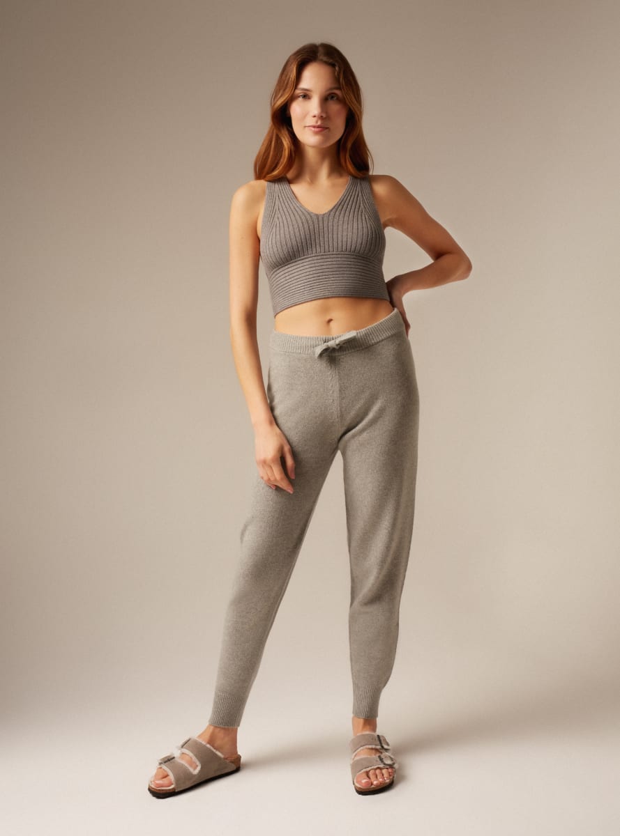 London | Cashmere Joggers - Grey