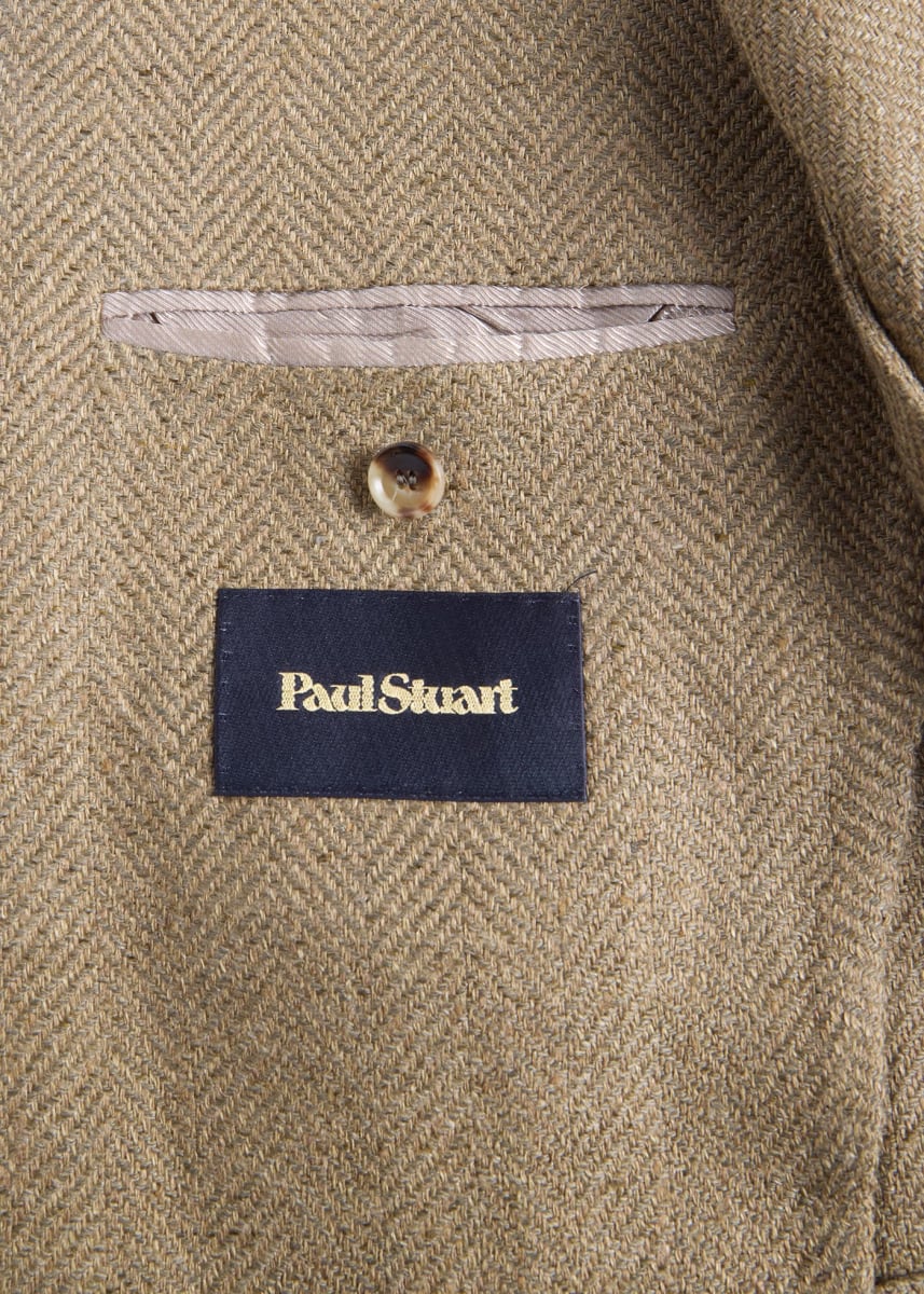 Silk & Linen Herringbone Jacket - Sage