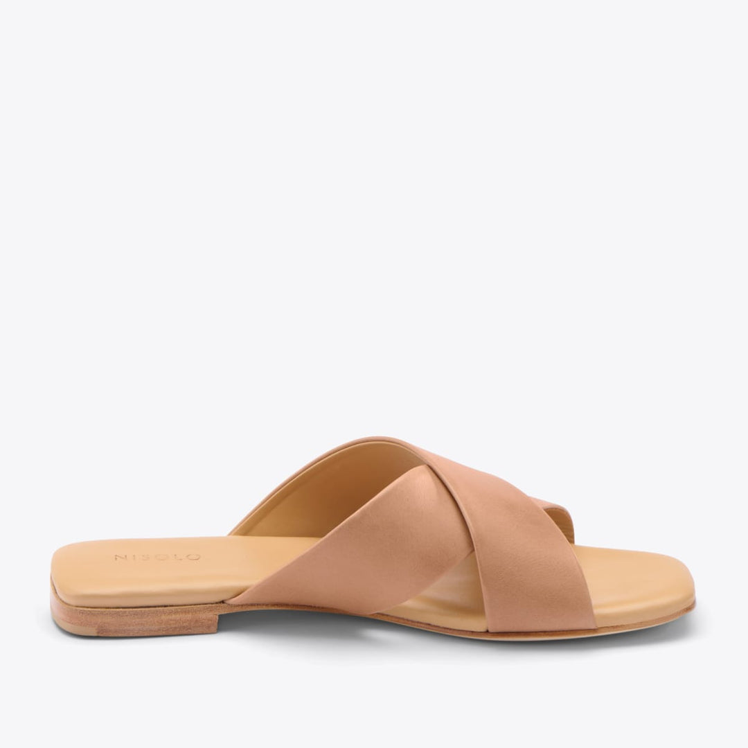 Catalina Slide Sandal - Almond