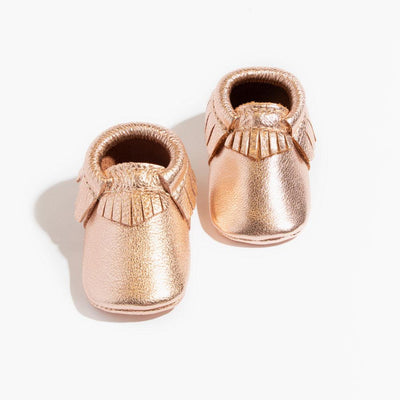 Rose Gold Moccasin Baby Shoe - ’Moccasin - Kids Adult’