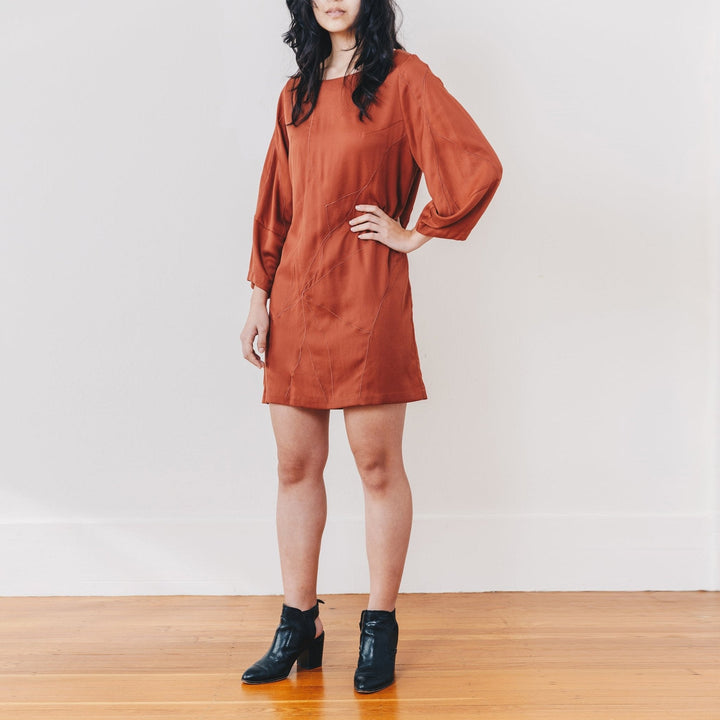 Stella Shift Dress - Rust