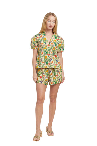 Ruby Top - Floral Symphony