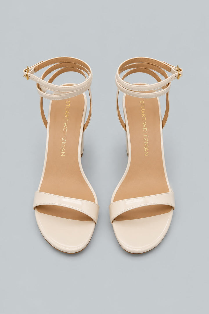 Women's Nudist Wrap 100 Strappy High Heel Sandals - Cream.