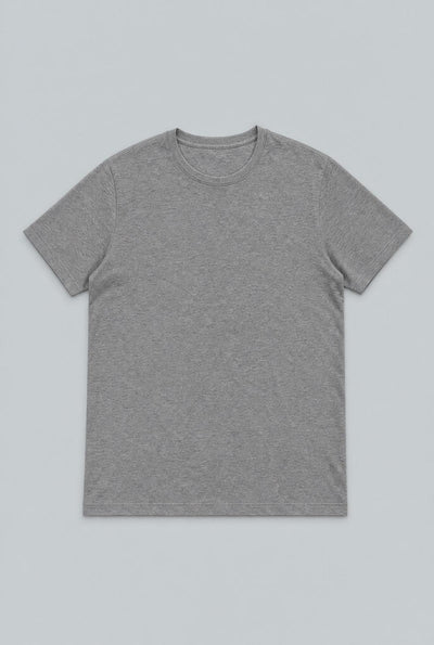 Crew Neck Tee - Heather Gray