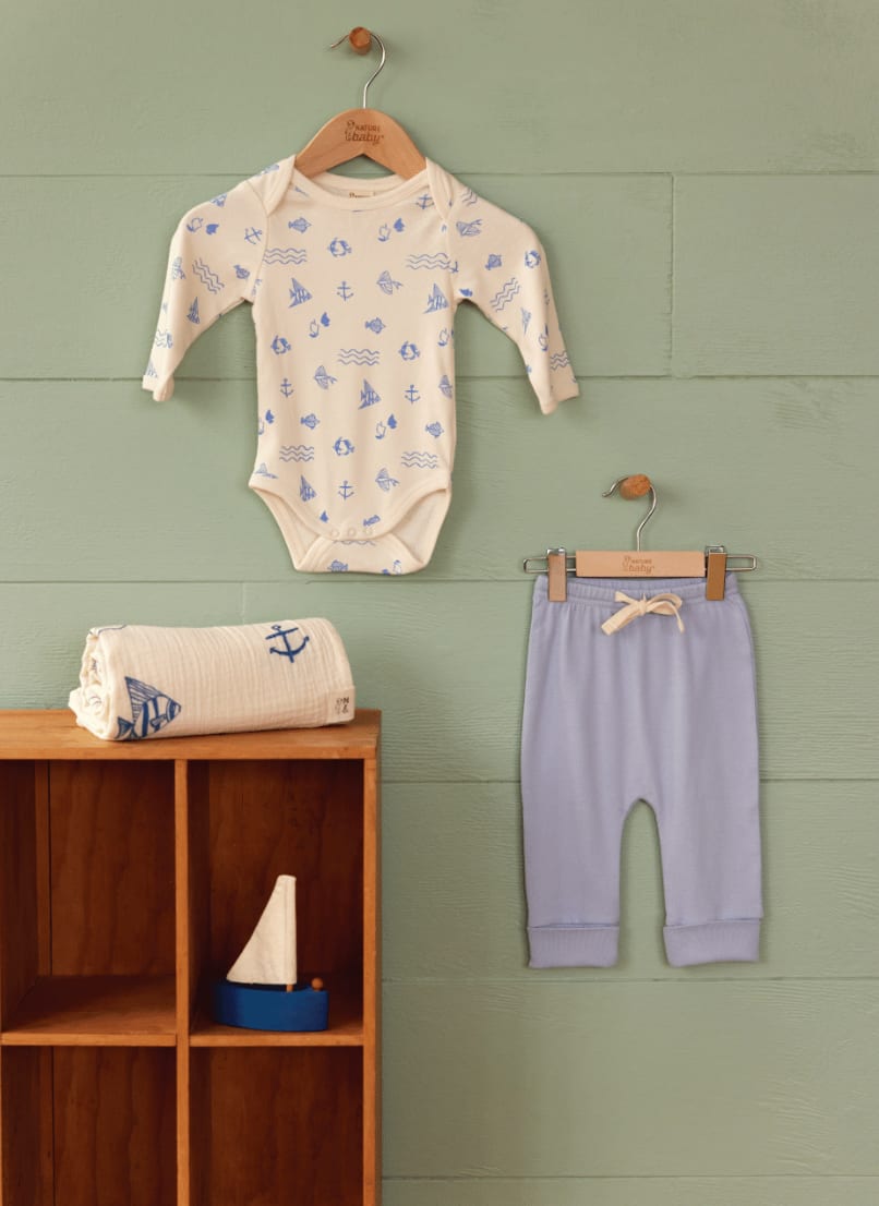 Atlantic Print Baby Set