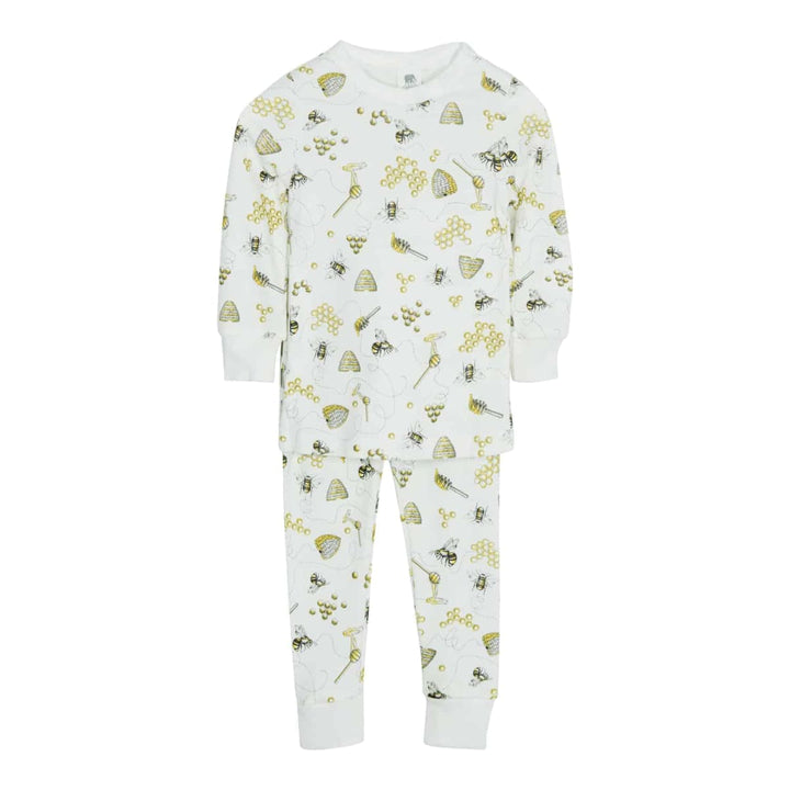 Long John Pajama Set - Honey Bee