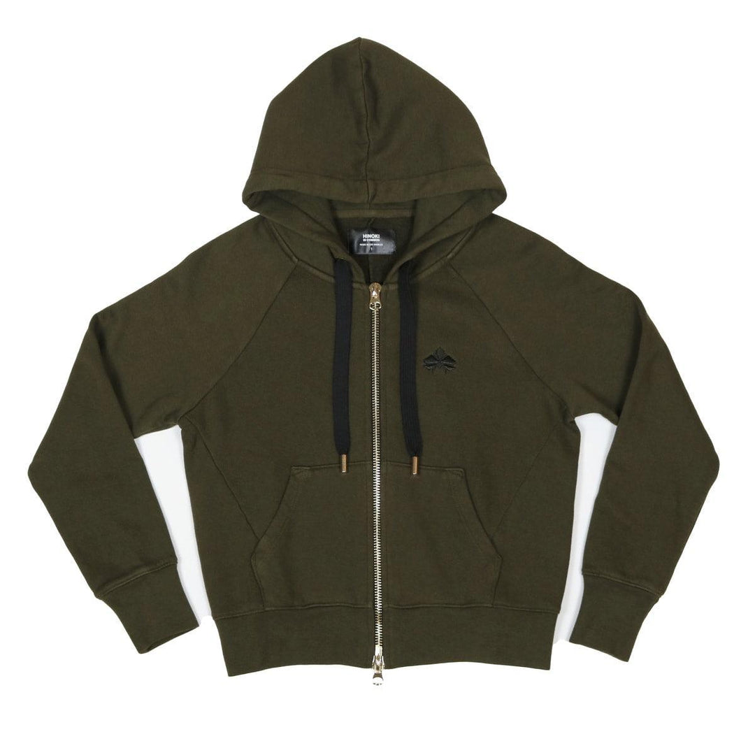 No. 1 Olive Zip Hoodie - Olive