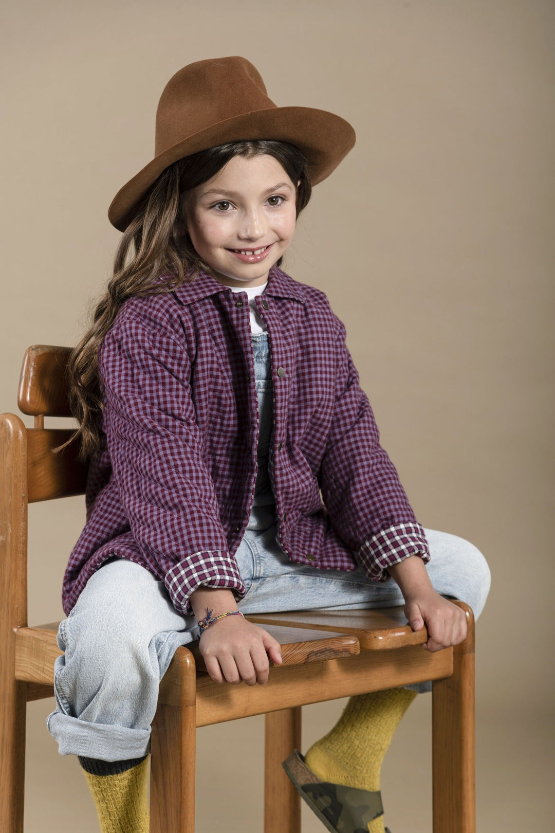 Purple Quilt Kids Worker Jacket