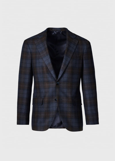 Plaid Jacket - Brown/Grey