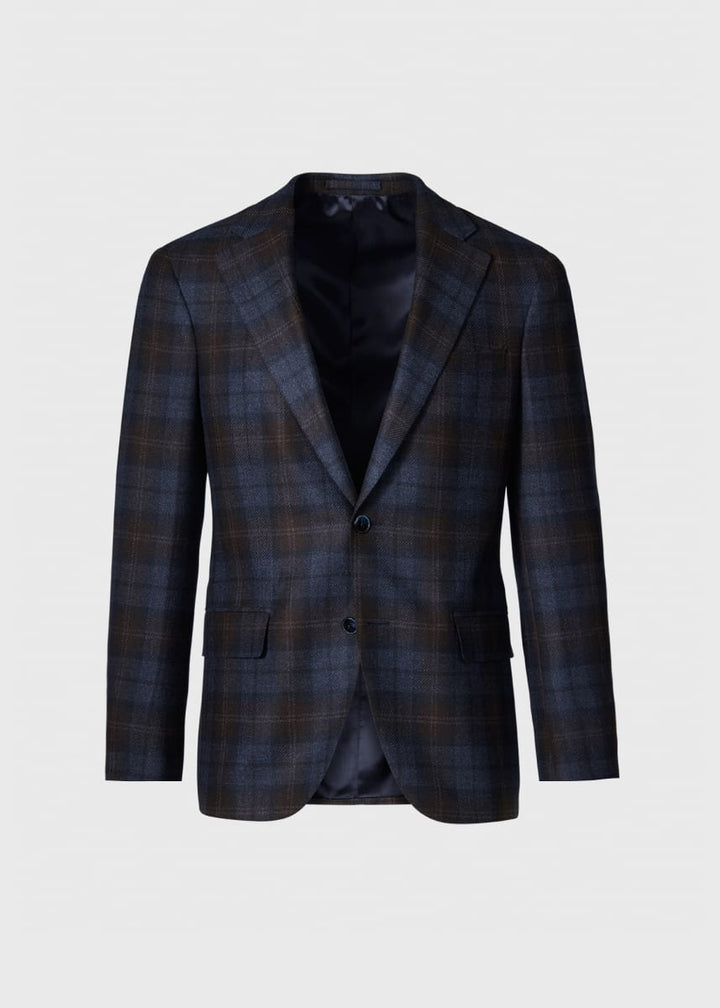 Plaid Jacket - Brown/Grey