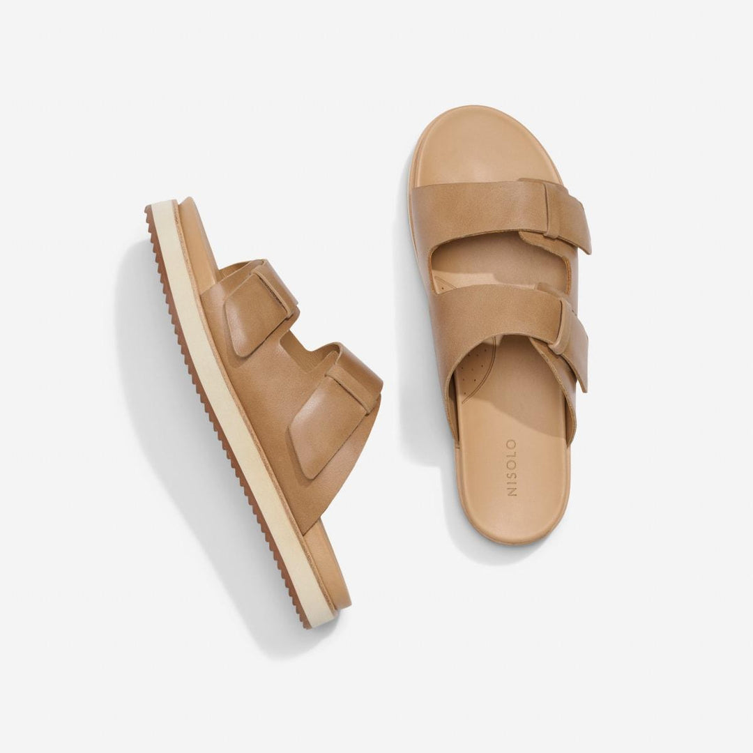 Ella Flatform Slide - Almond - FINAL SALE