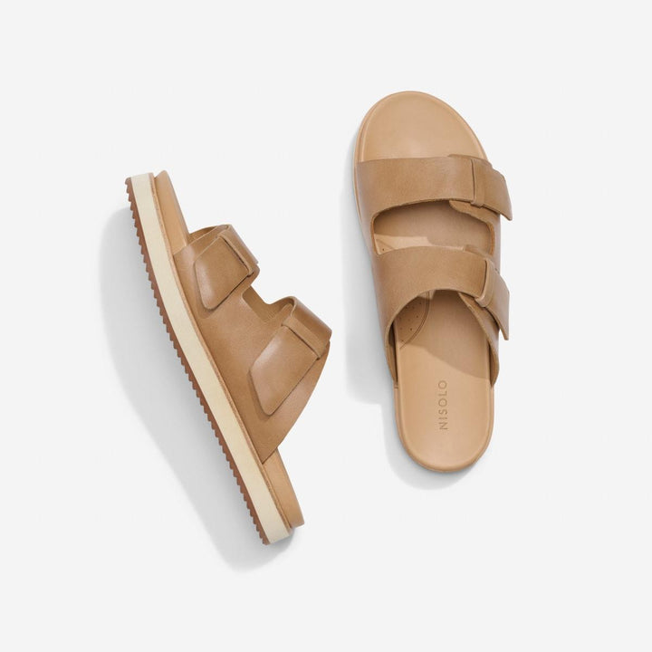 Ella Flatform Slide - Almond - FINAL SALE