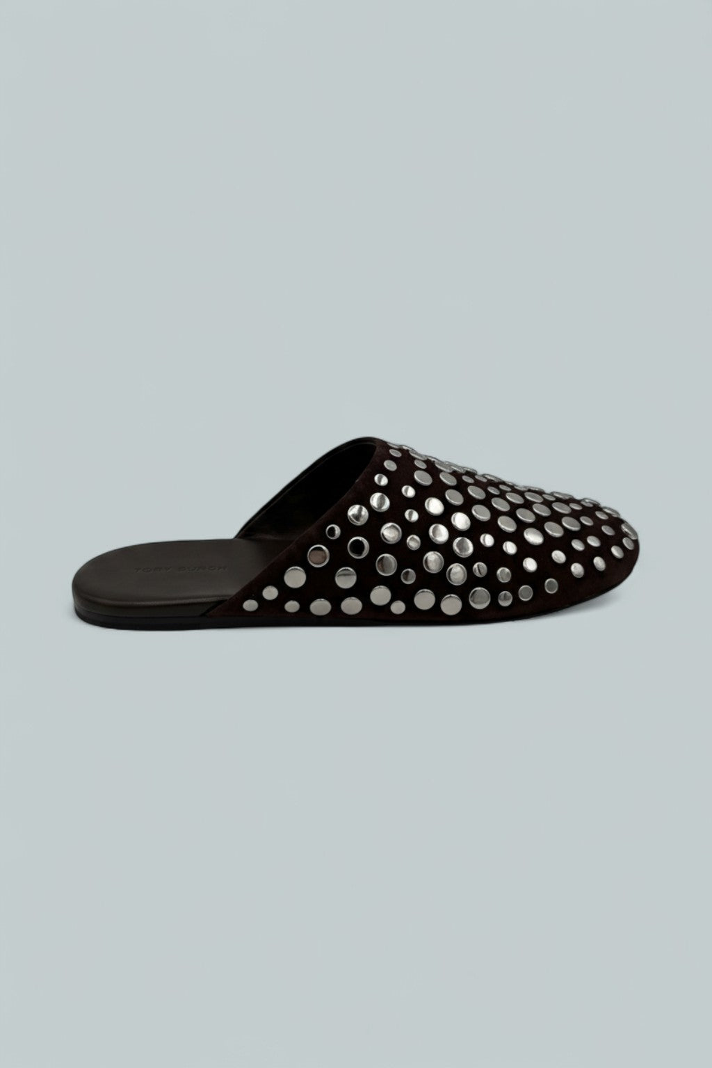 Studded Mules - Dark Cocoa