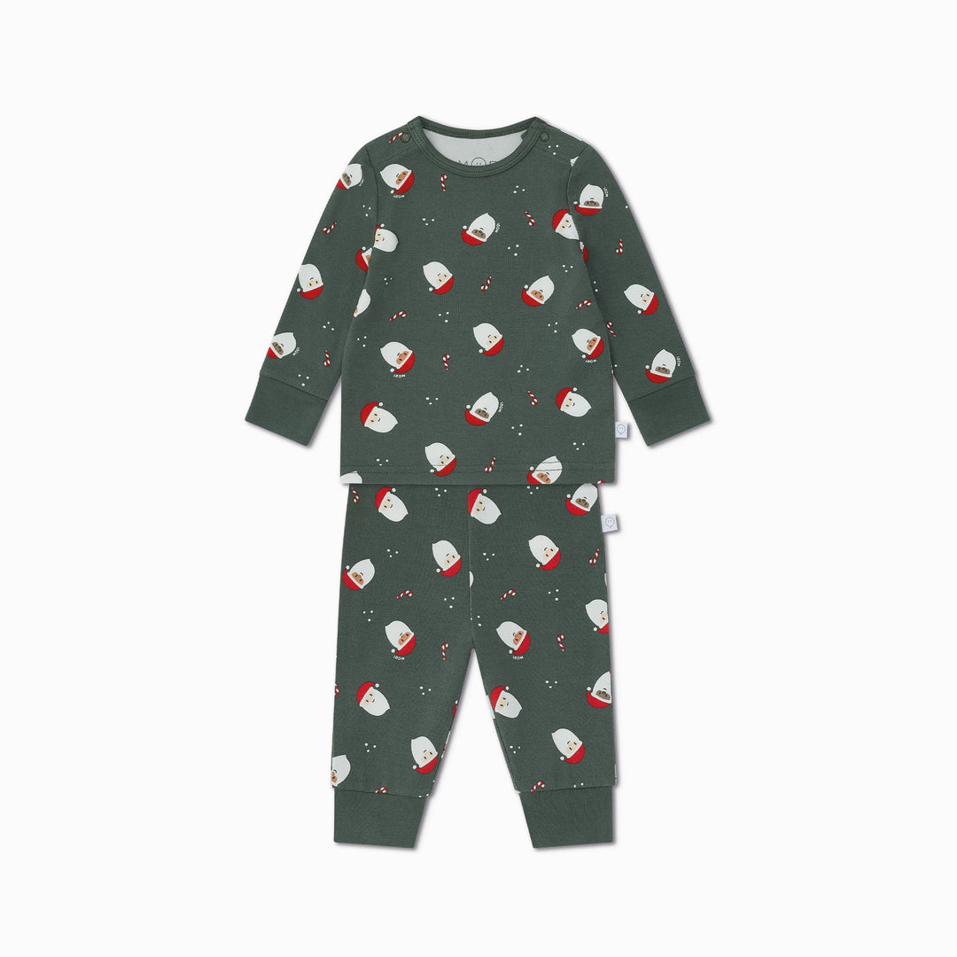 Santa Print Baby Pyjamas - Santa Print