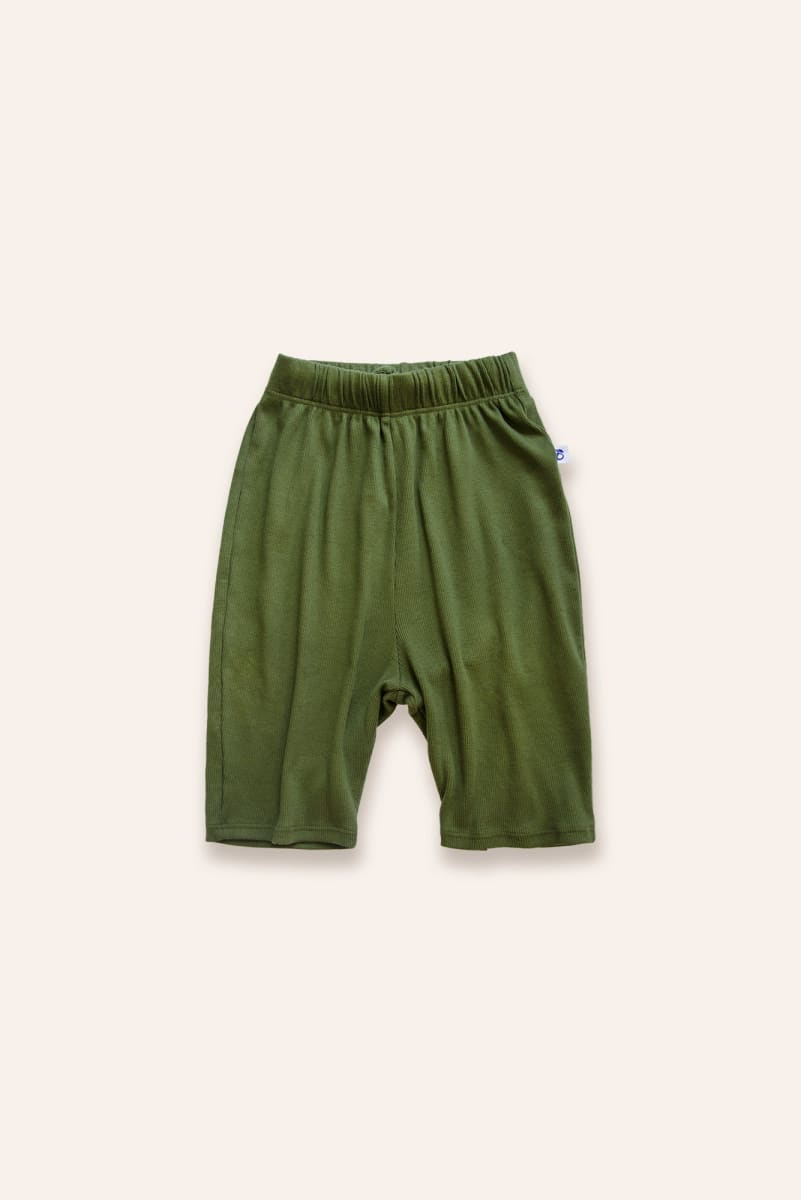 Ecological Ribbed Pants - Green