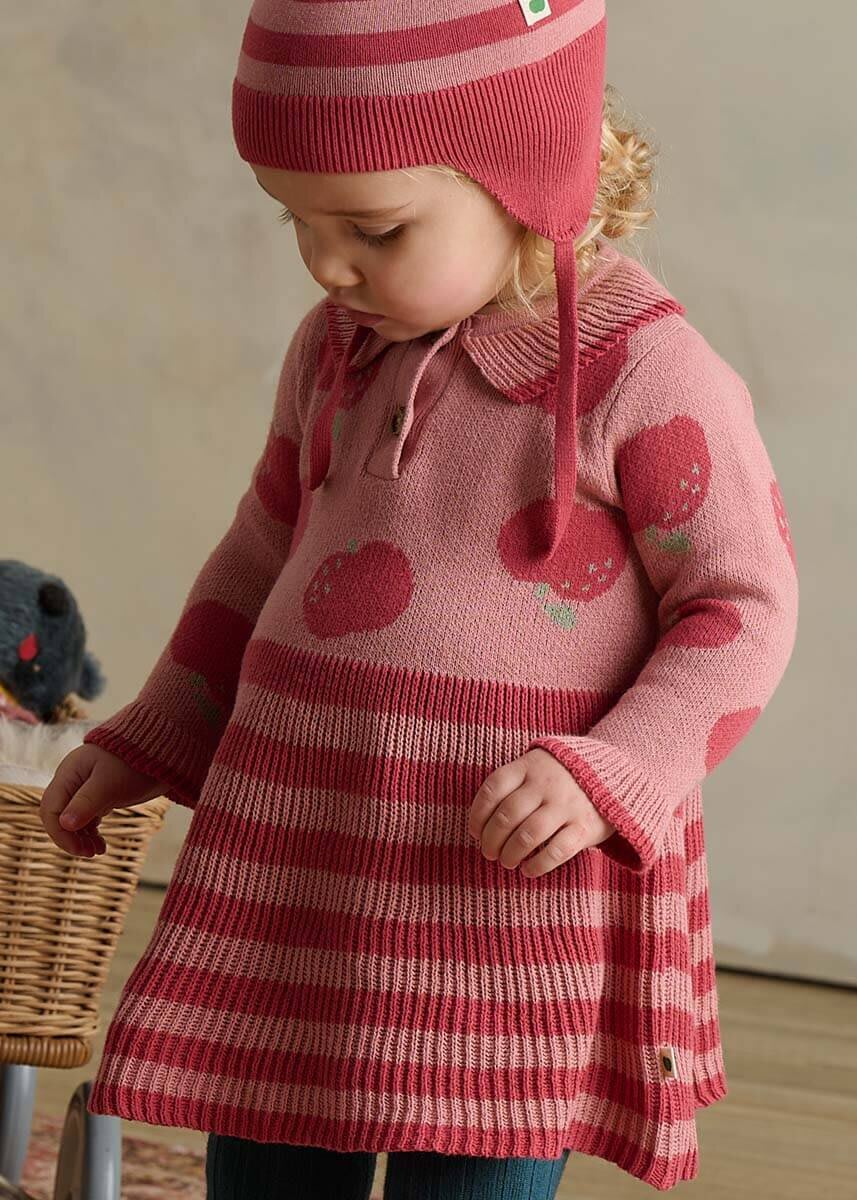 Alys - Apple Knit Dress - Rosy