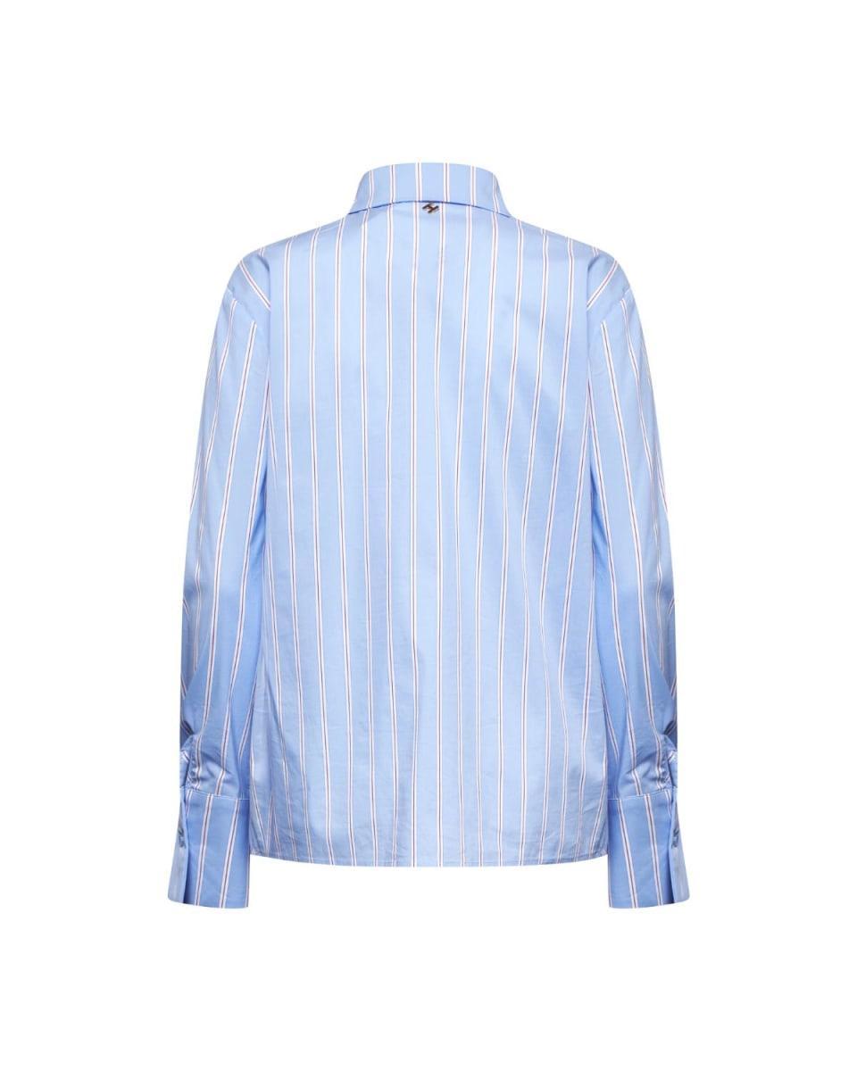 Classic-fit Striped Shirt - Light Blue