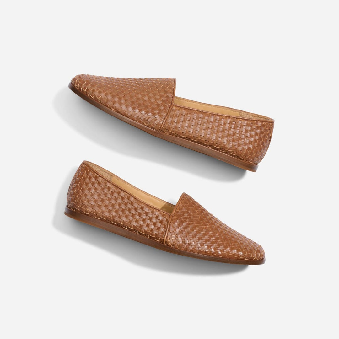 Alejandro Woven Slip On - Brown