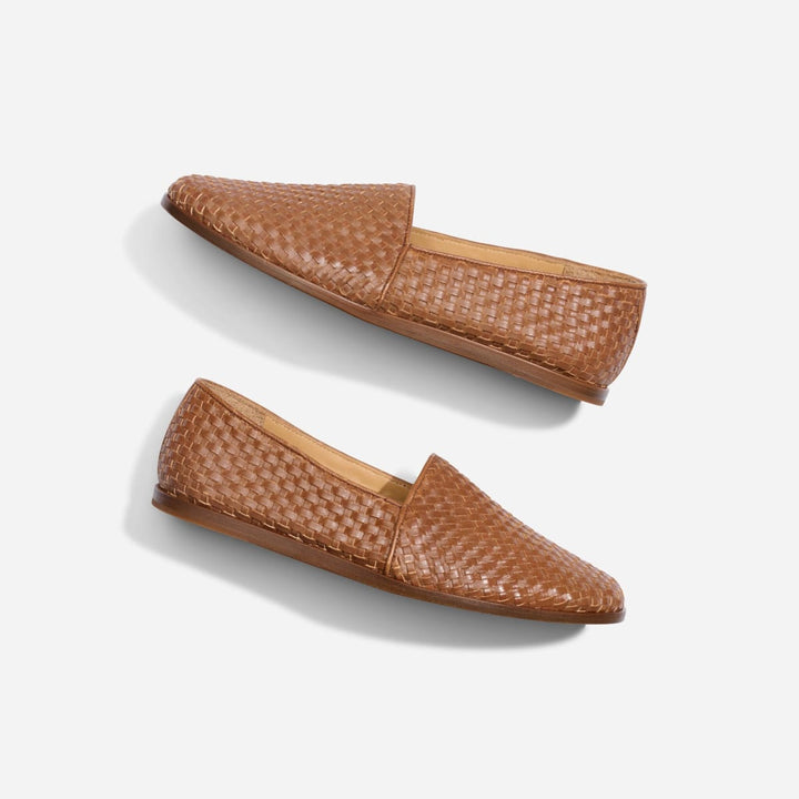 Alejandro Woven Slip On - Brown