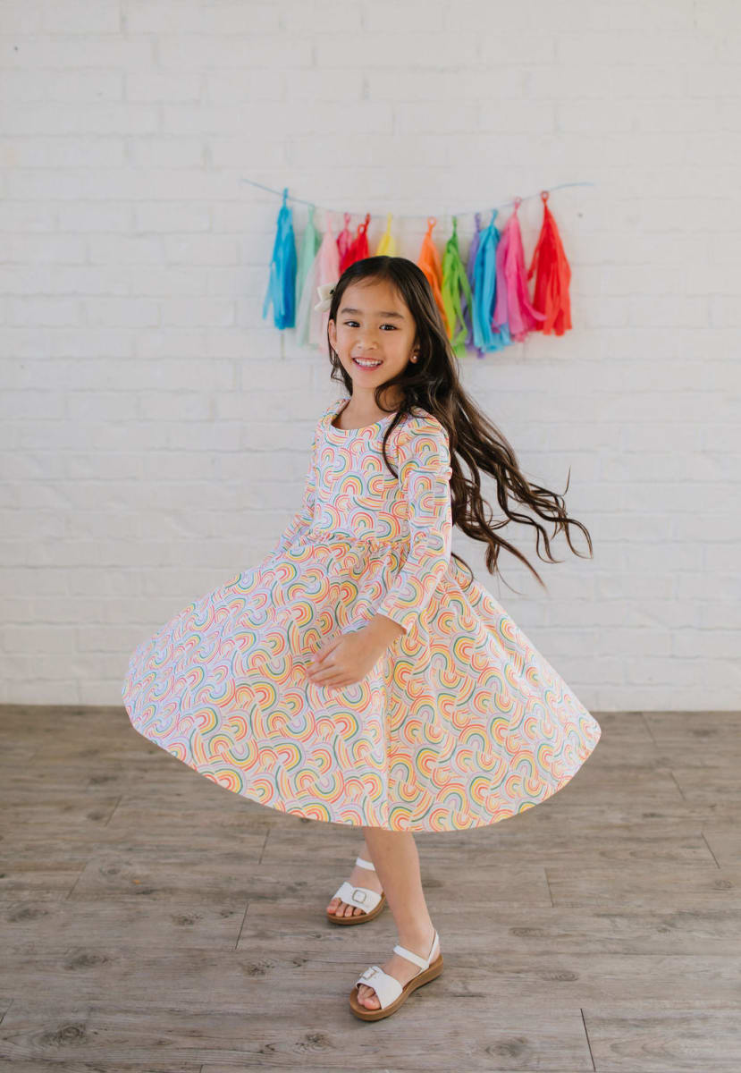 Gwendolyn Dress - Primary Rainbow