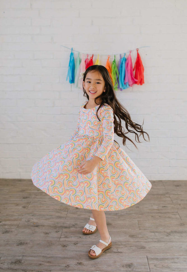 Gwendolyn Dress - Primary Rainbow