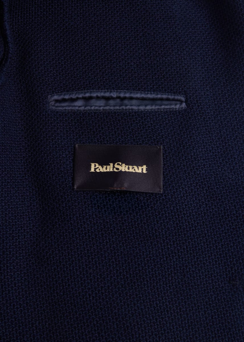 Wool Knit Soft Jacket - Dark Blue