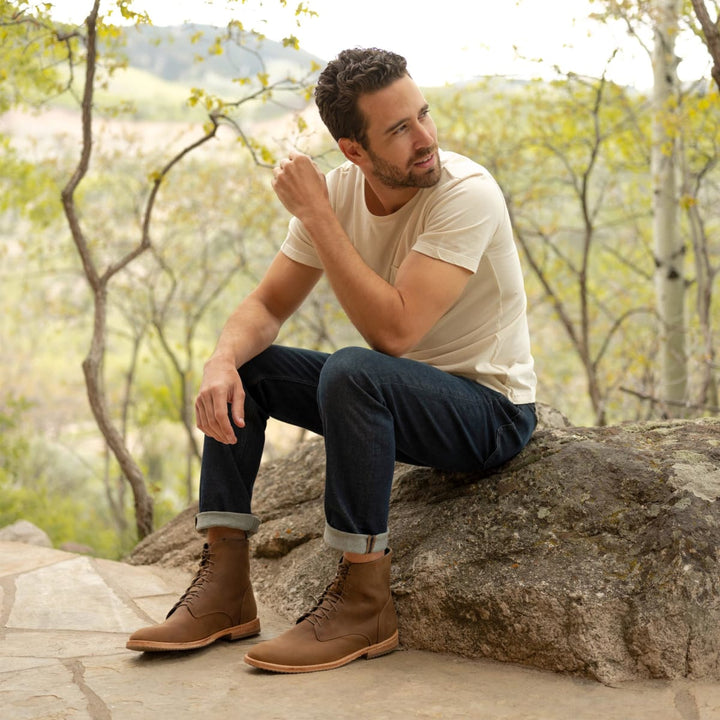 Everyday Lace-Up Boot - Tobacco