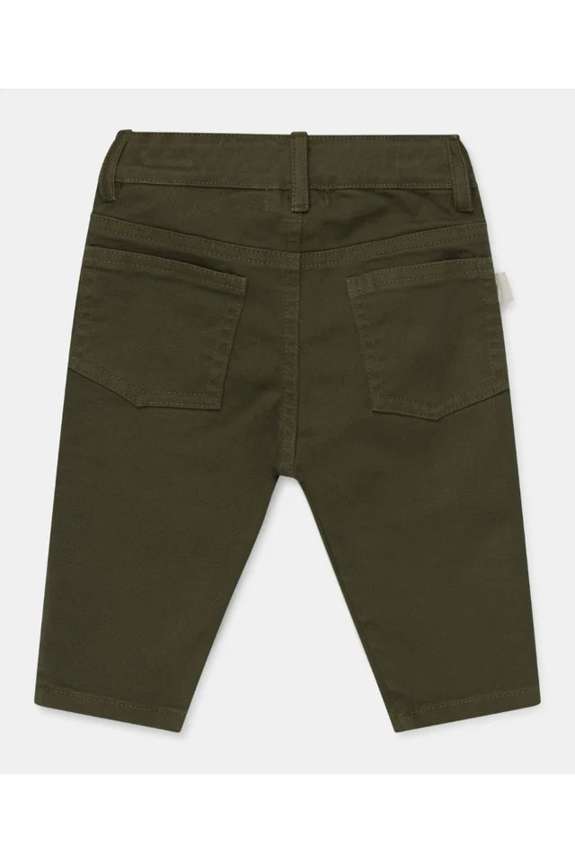 Twill Skinny Fit Baby Pants - Khaki