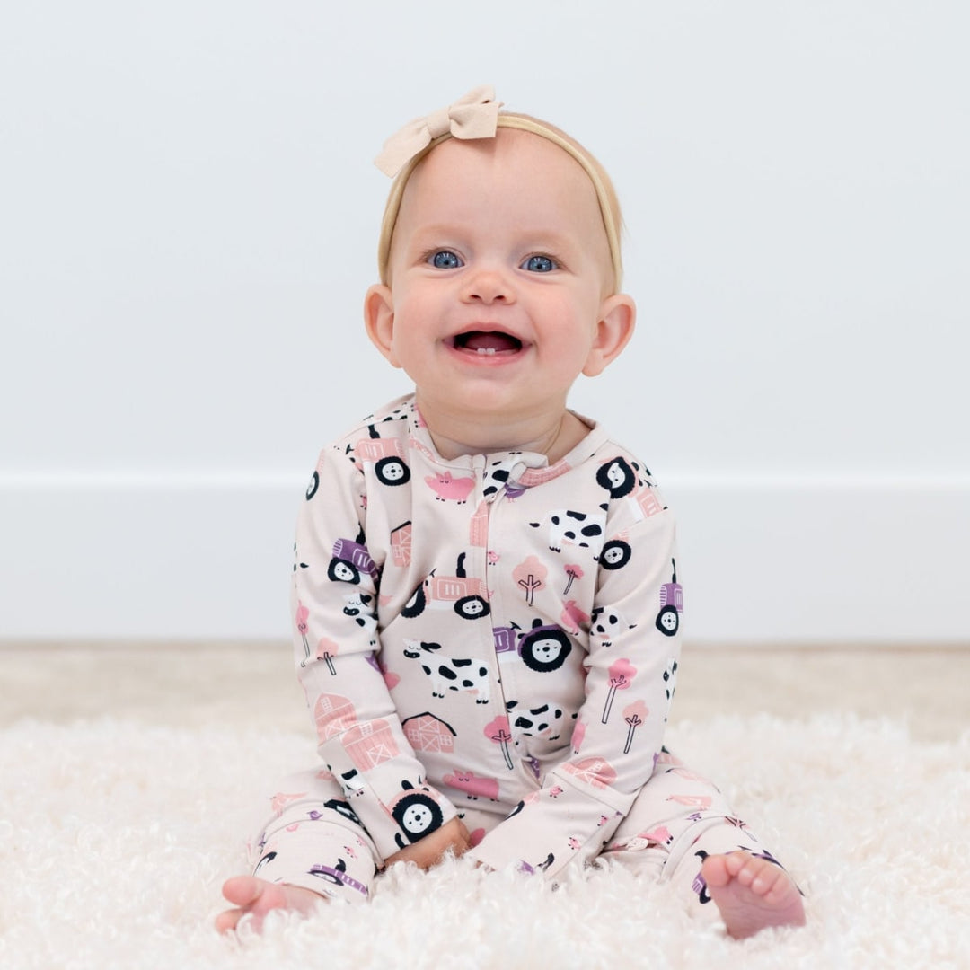 Tractors And Cows Convertible Romper - Dolly