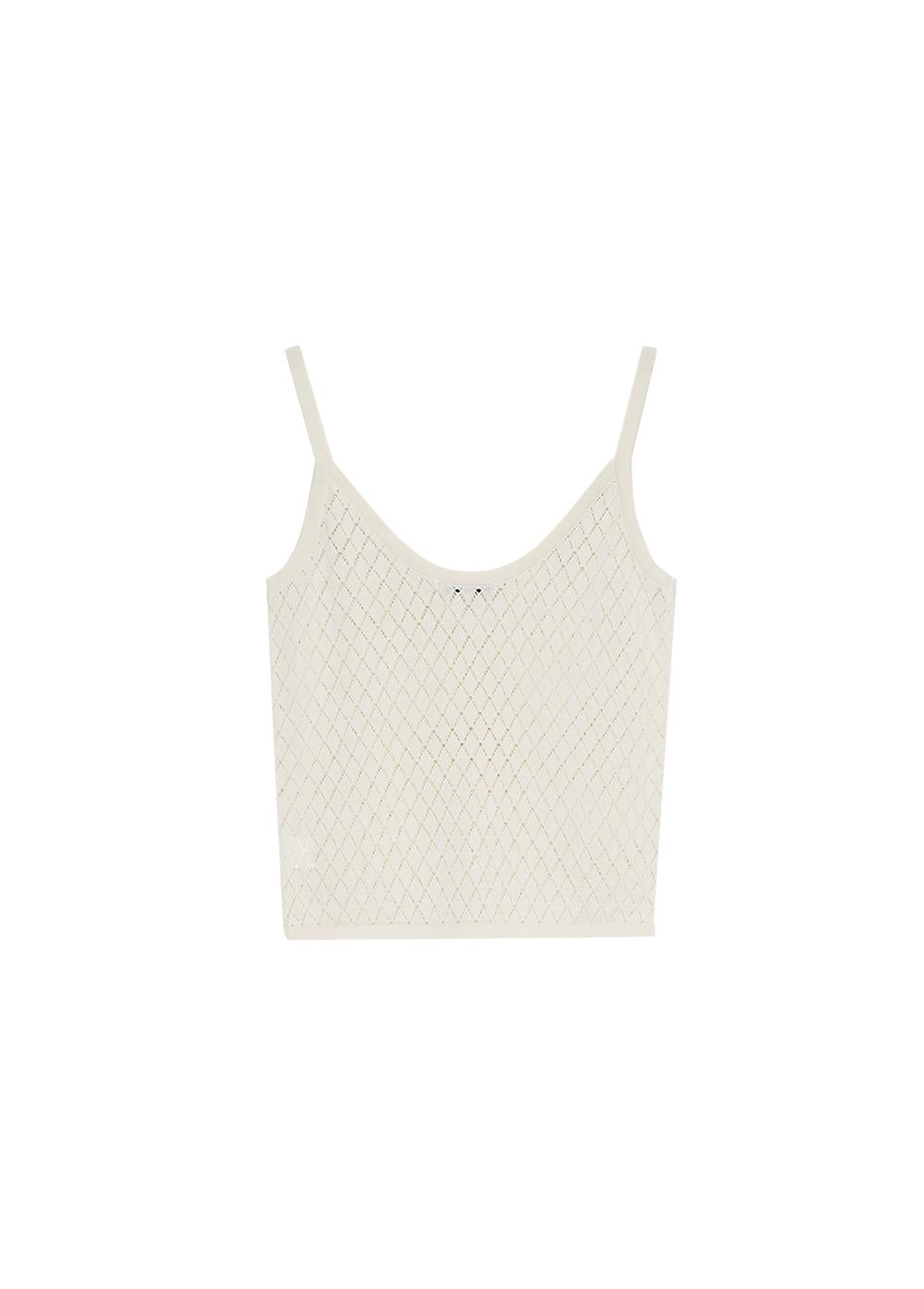 Lirio Woman Cardigan & Top Set - Ecru