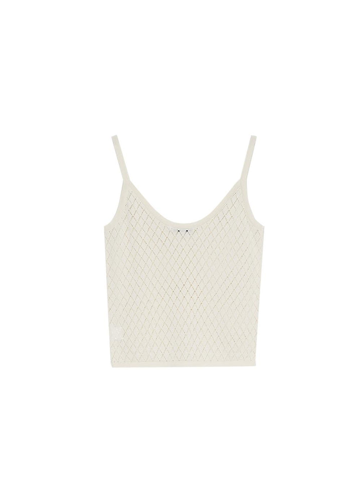 Lirio Woman Cardigan & Top Set - Ecru